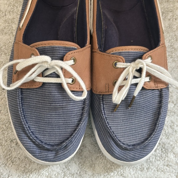 Keds Dream Foam Memory navy & tan loafers - Picture 3 of 11